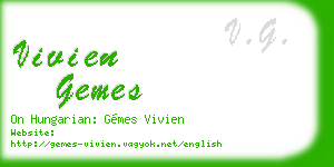 vivien gemes business card